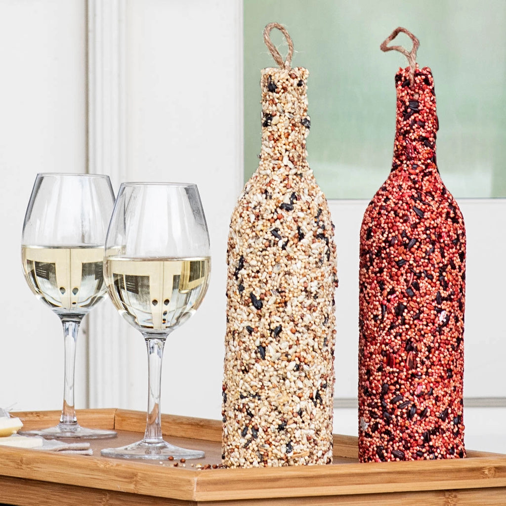 Buy Birdseed Wine Bottles Set of 2 Holiday Gifts Breck's Brecks