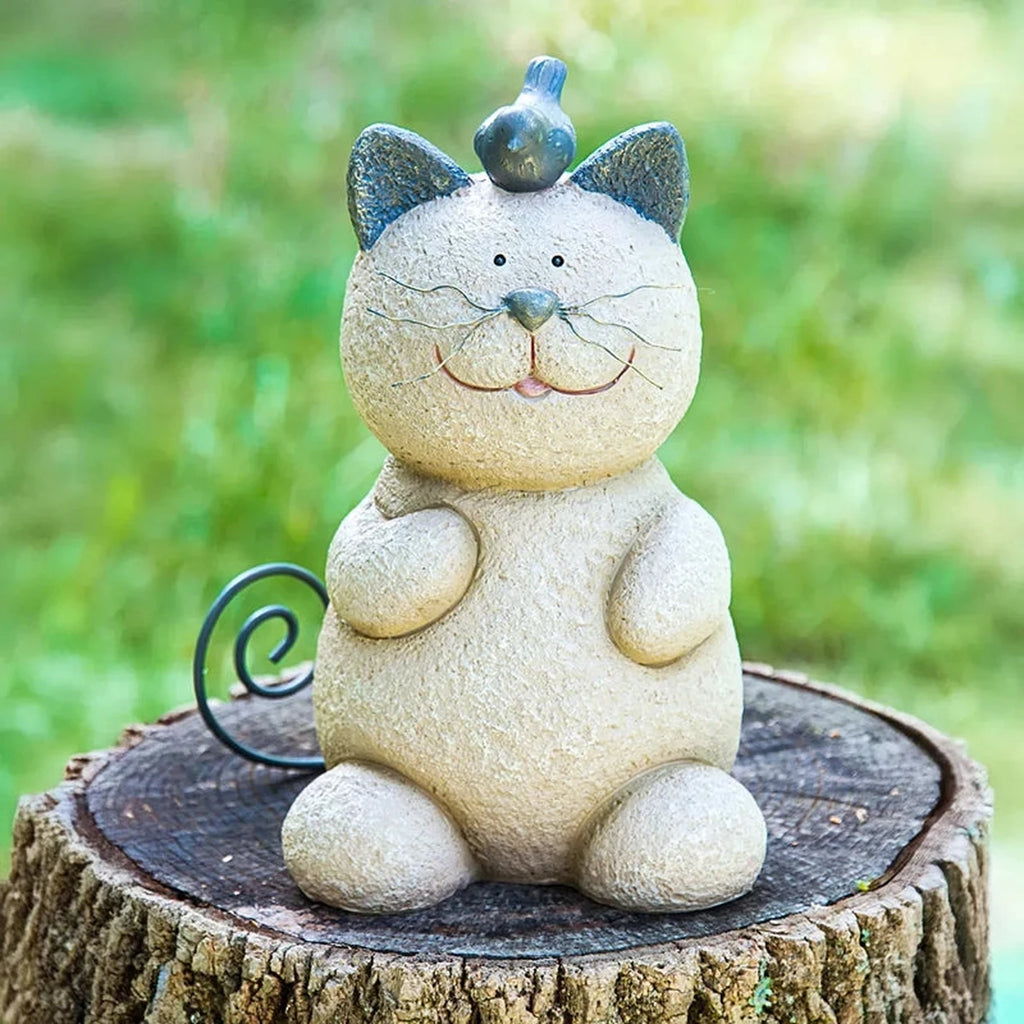 Whiskers the Cat Statue | Breck's Gifts Garden Decor