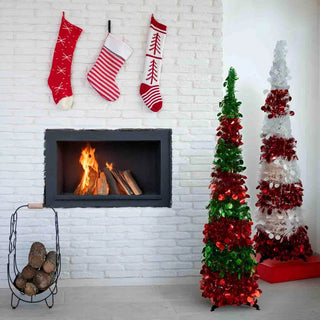 48"H Tinsel Pop Up Tree