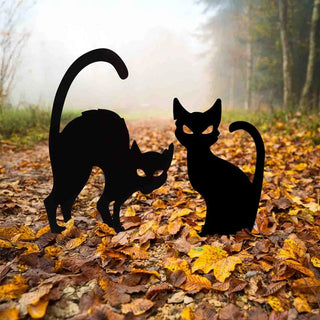 Cat Silhouette Yard Stakes