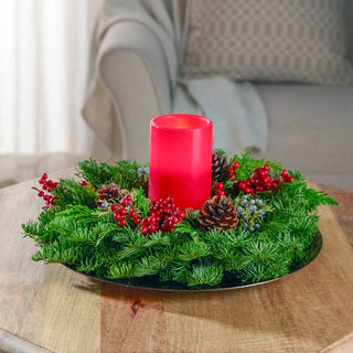 Fresh Noble Fir Candle Ring