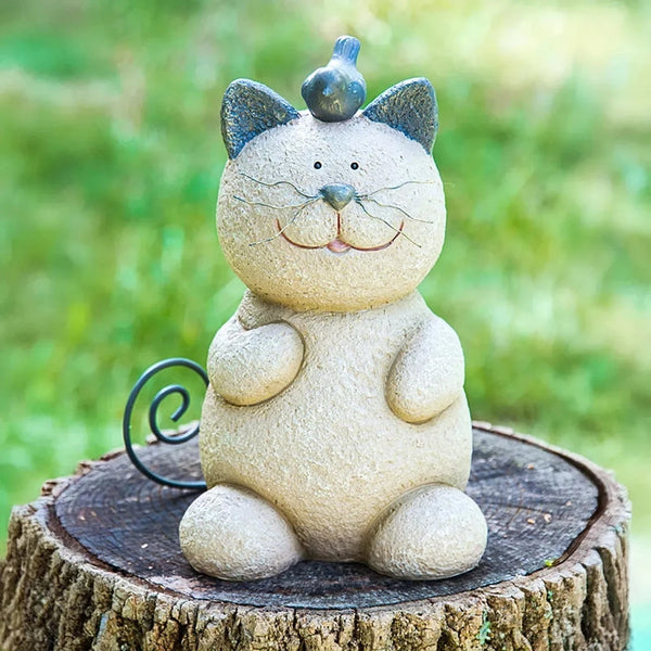 Whiskers the Cat Statue | Breck's Gifts Garden Decor