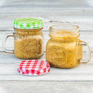 Peanut Butter Mason Jar Feeders