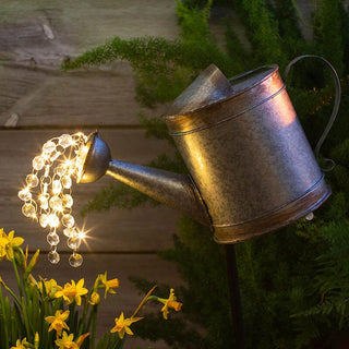 Solar Watering Can Stake
