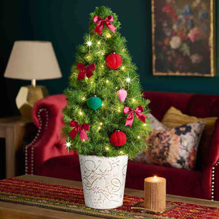 Holiday Gems Potted Spruce Tree