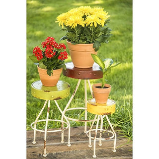Colorful Metal Plant Stands