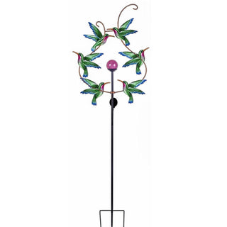 Solar Hummingbird Wind Spinner